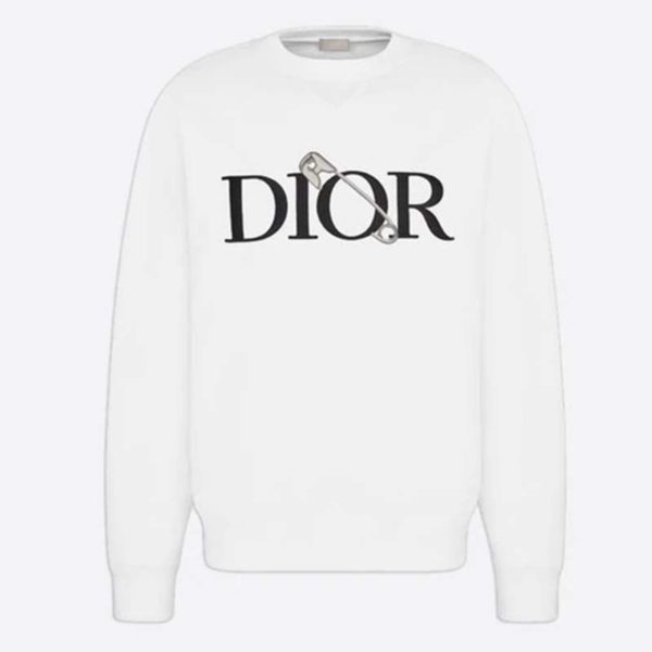 Dior Men Oversized Dior And Judy Blame Sweatshirt Cotton-White