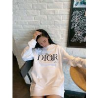 Dior Women Oversized Dior And Judy Blame Sweatshirt Cotton-White