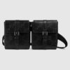 Gucci Unisex GG Embossed Belt Bag Black GG Embossed Leather