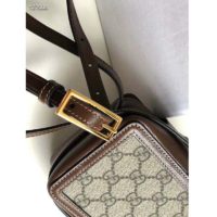 Gucci Unisex GG Mini Bag with Clasp Closure GG Supreme Canvas