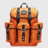 Gucci Unisex Gucci Off The Grid Backpack Orange GG Nylon