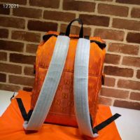 Gucci Unisex Gucci Off The Grid Backpack Orange GG Nylonack Orange GG Nylon (1)