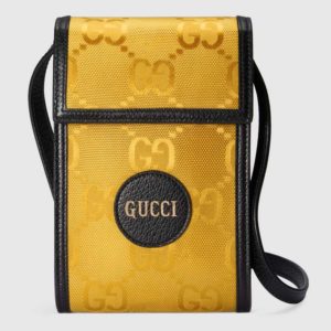 Gucci Unisex Gucci Off The Grid Mini Bag GG Nylon-Yellow