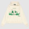 Gucci Women Disney x Gucci Hooded Sweatshirt White Felted Organic Cotton Jersey