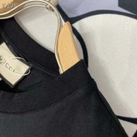 Gucci Women Gucci Boutique Print Oversize T-Shirt Black Cotton Jersey