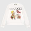 Gucci Women Gucci 'Mad Cookies' Print Sweatshirt Cotton Jersey Crewneck-White