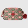 Gucci Women Small Shoulder Bag GG Apple Print Supreme Canvas