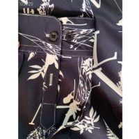 Louis Vuitton LV Men LV Printed Leaf Regular Long-Sleeved Silk Shirt