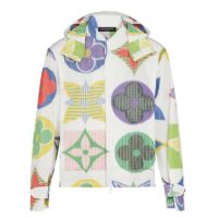 Louis Vuitton LV Men Muticolor Monogram Windbreaker Polyester White Regular Fit