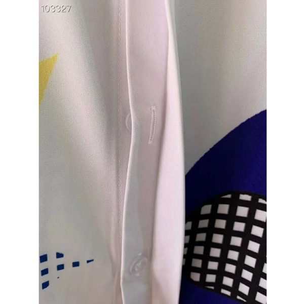 Louis Vuitton LV Men Muticolor Monogram Windbreaker Polyester White Regular Fit (8)
