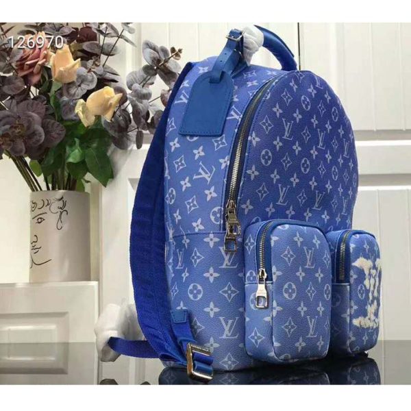 Louis Vuitton LV Unisex Backpack Multipocket Monogram Clouds Coated Canvas (6)