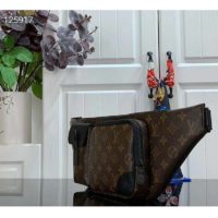 Louis Vuitton LV Unisex Christopher Bumbag Monogram Macassar Coated Canvas