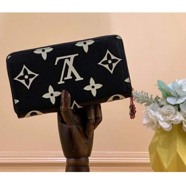 Louis Vuitton LV Unisex Crafty Zippy Wallet Monogram Empreinte Cowhide Leather (4)