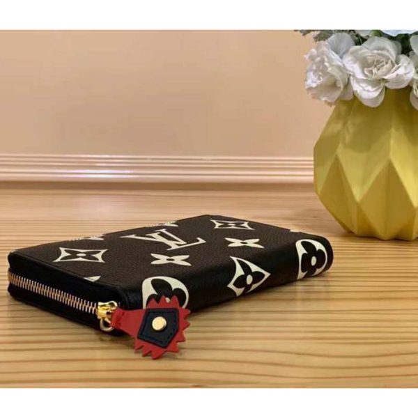 Louis Vuitton LV Unisex Crafty Zippy Wallet Monogram Empreinte Cowhide Leather (5)