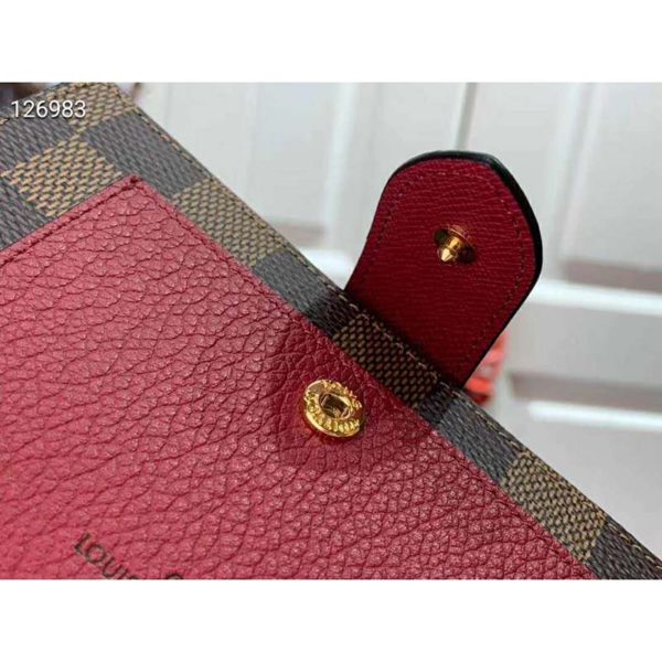 Louis Vuitton LV Unisex Juliette Wallet Damier Ebene Coated Canvas (7)