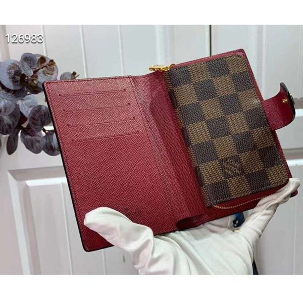 Louis Vuitton LV Unisex Juliette Wallet Damier Ebene Coated Canvas (8)