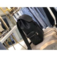 ouis Vuitton LV Unisex Outdoor Backpack Taiga Cowhide Leather-Black