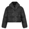 Louis Vuitton LV Women Down Jacket Silky Nylon Satin Louis Vuitton Patch-Black