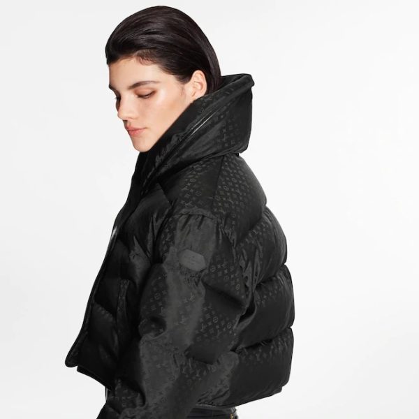 Louis Vuitton LV Women Down Jacket Silky Nylon Satin Louis Vuitton