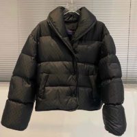 Louis Vuitton LV Women Down Jacket Silky Nylon Satin Louis Vuitton Patch-Black