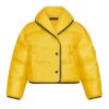 Louis Vuitton LV Women Down Jacket Silky Nylon Satin Louis Vuitton Patch-Yellow