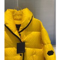 Louis Vuitton LV Women Down Jacket Silky Nylon Satin Louis Vuitton Patch-Yellow