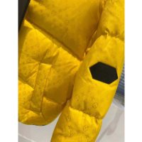 Louis Vuitton LV Women Down Jacket Silky Nylon Satin Louis Vuitton Patch-Yellow