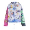 Louis Vuitton LV Women Flowers Poplin Patchwork Hoodie Cotton Multicolor Loose Fit