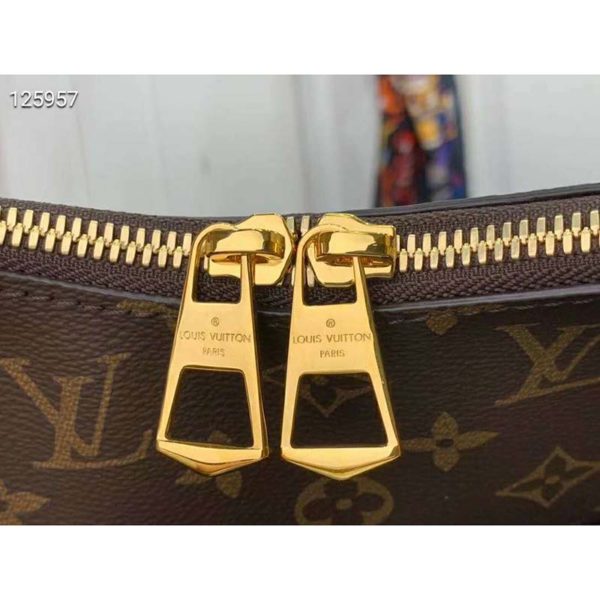 Louis Vuitton LV Women Odéon MM Monogram Coated Canvas-Brown (5)