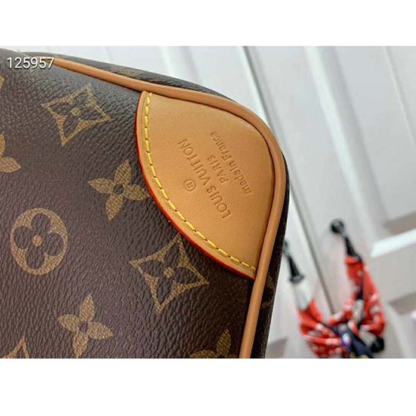 Louis Vuitton LV Women Odéon MM Monogram Coated Canvas-Brown (7)