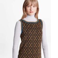 Louis Vuitton LV Women Retro Monogram Knit Dress Henne Regular Fit