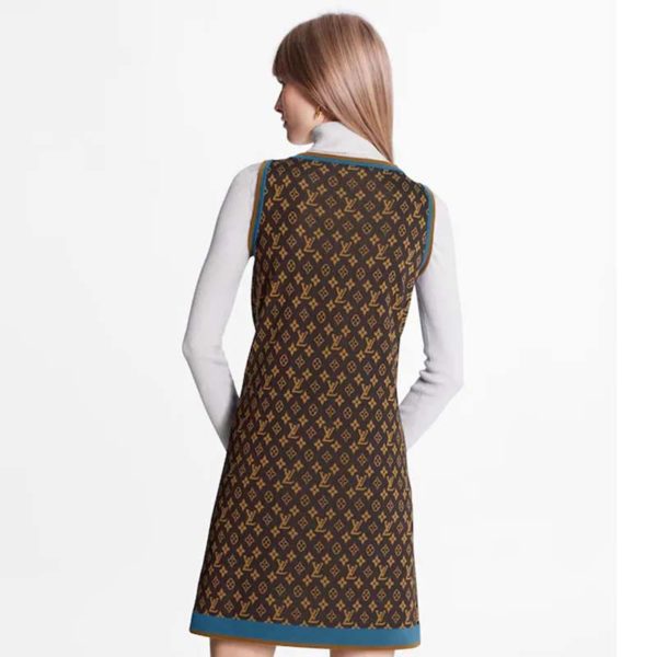 Louis Vuitton LV Women Retro Monogram Knit Dress Henne Regular Fit (5)