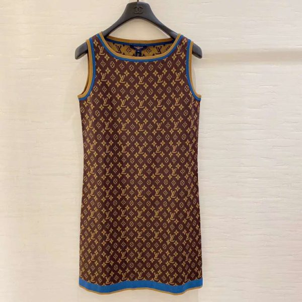 Louis Vuitton LV Women Retro Monogram Knit Dress Henne Regular Fit (8)