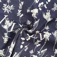 Louis Vuitton Men LV Leaf Denim Baseball Shirt Cotton Loose Fit