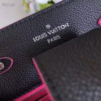 Louis Vuitton LV Women Lockme Bucket Bag in Calfskin Lether-Black