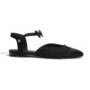Chanel Women Mary Janes Grosgrain & Satin Black 1 cm Heel