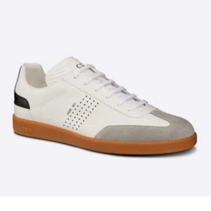 Dior Unisex B01 Sneaker White Smooth Calfskin with Beige Suede