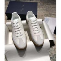 Dior Unisex B01 Sneaker White Smooth Calfskin with Beige Suede