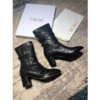 Dior Women Dior Empreinte Ankle Boot ‘CD’ Black Soft Calfskin