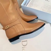 Dior Women Dior Empreinte Boot ‘CD’ Signature Ochre Soft Calfskin