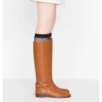 Dior Women Dior Empreinte Boot ‘CD’ Signature Ochre Soft Calfskin