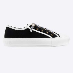 Dior Women Walk'n'Dior Sneaker Black Canvas Christian Dior 'J'Adior' Signature