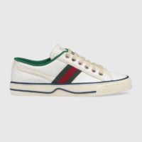 Gucci GG Unisex Gucci Tennis 1977 Sneaker White Mini GG Jacquard Fabric