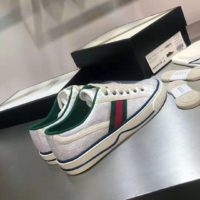 Gucci GG Unisex Gucci Tennis 1977 Sneaker White Mini GG Jacquard Fabric