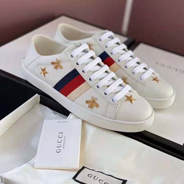 Gucci Unisex Ace sneaker with Bees and Stars Sylvie Web (2)