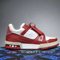 Louis Vuitton LV Men LV Trainer Sneaker Mix of Materials Rubber Monogram Flowers