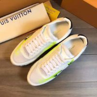 Louis Vuitton LV Men Run Away Sneaker Calf Leather and Textile-Yellow
