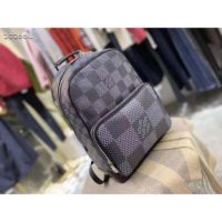 Louis Vuitton LV Unisex Campus Backpack Gray Damier Graphite 3D Coated Canvas