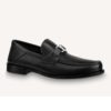 Louis Vuitton Men Major Loafer Grained Calf Leather Wool Lining-Black