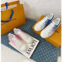 Louis Vuitton Women Frontrow Sneaker Calf Leather Monogram Canvas Louis Vuitton Signature